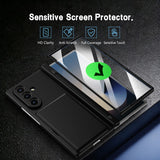 Shell‑Film Full‑Cover Case With Card Holder Stand & Pen Slot for Samsung Z Fold