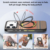 Magnetic Full Wrap Shockproof Rotatable Kickstand Case for iphone