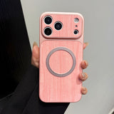 Wood Grain Magnetic Shockproof Case for iphone