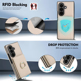 Shockproof Leather Case With Stand & Card Holder for Samsung Z Fold