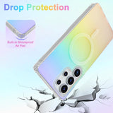 Shockproof Magnetic Matte Rainbow Gradient Case for Samsung