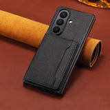 Shockproof Lychee Grain Leather Kickstand Case for Samsung