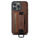 Leather Card Holder Stand Case for iphone
