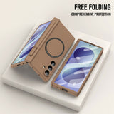 Magnetic Shockproof All‑in‑One Shell‑Film Case with Pen Slot for Samsung Z Fold