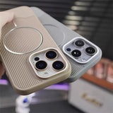 Magnetic Anti-Drop Strip Textured Case for iphone