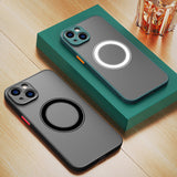 Magnetic Matte Shockproof Case for iphone