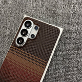 Shockproof Magnetic Half‑Wrap Borderless Carbon Fiber Case for Samsung