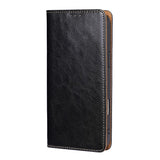 Genuine Leather Magnetic Flip Full Cover Case for iphone
