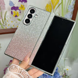 Gradient Glitter Plating Phone Case for Samsung Z Fold
