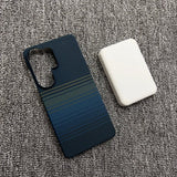 Shockproof Magnetic Half‑Wrap Borderless Carbon Fiber Case for Samsung