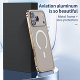 Full‑Coverage Snap Magnetic Alloy Frame Case for iphone