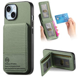 Fabric Texture Leather Wallet Stand Case for iphone
