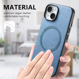 Solid‑Color Magnetic Full Cover Shockproof Case for iphone