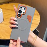 Ventilated Heat Dissipation Magnetic Leather Case for Samsung