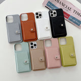 Leather Card Holder Wallet Case for iphone