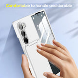 All‑in‑One Shell‑Film Integrated Case for Samsung Z Fold, Full Coverage With Card Holder & Kickstand