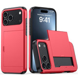 Shockproof Slide Card Holder Case for iphone