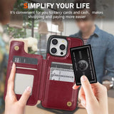 Wallet Layer Magnetic Flip Leather Case for iphone