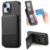 Fabric Texture Leather Wallet Stand Case for iphone
