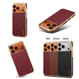 Electroplated Magnetic Leather Case for iphone