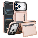 Magnetic Card Holder Stand Leather Case for iphone