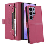 Shockproof Leather Flip Wallet Phone Case for Samsung