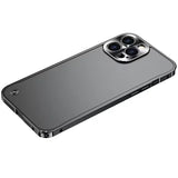 Magnetic Metal Aluminum Alloy Frame Frosted Back Panel Case for iphone