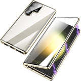 Glossy Metal Magnetic Shockproof All‑in‑One Shell‑Film Case for Samsung