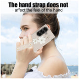 Shockproof Flower Case with Card Holder & Lanyard for Samsung Z Fold