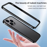 Hybrid Silicone Frame Aluminum Metal Case for iphone