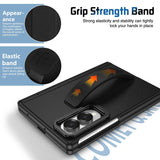 Full‑Cover Flip Case with Lens Stand Wrist Strap, Shell‑Film Integrated for Samsung Z Fold