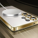 Full‑Cover Clear Magnetic Electroplated Case for Samsung
