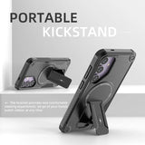 Concealed Stand Magnetic with Strap Phone Case for Samsung