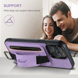 Leather Card Holder Stand Case for iphone