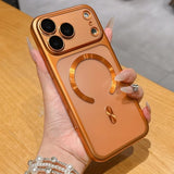 Luxury Matte Translucent Magnetic Case for iphone