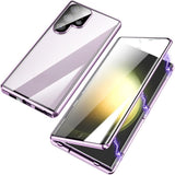Glossy Metal Magnetic Shockproof All‑in‑One Shell‑Film Case for Samsung