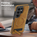 Magnetic Anti-Drop Leather Case with Stand for Samsung