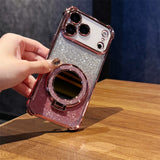 Electroplated Mirror Glitter Kickstand Case for iphone