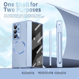 Magnetic Dual‑Hinge Pen Slot Full‑Cover Case for Samsung Z Fold