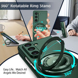 Magnetic Shockproof Rotating Stand Case for Samsung Z Fold