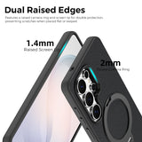 Tech Fabric Magnetic Hidden Rotatable Kickstand Case for Samsung