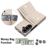 Shockproof Leather Case With Stand & Card Holder for Samsung Z Fold