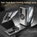 Magnetic Shockproof Full‑Cover Case with 360° Rotating Stand for Samsung Z Fold