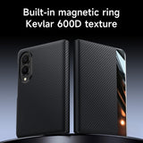 Business Kevlar‑Texture Magnetic Flip Leather Case for Samsung Z Fold