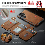 Magnetic Leather Wallet Case for Samsung