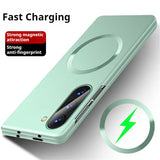 Magnetic Thin Matte Metallic Paint Case For Samsung Z Fold