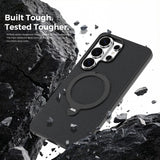 Tech Fabric Magnetic Hidden Rotatable Kickstand Case for Samsung