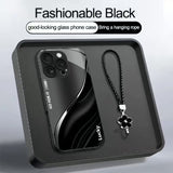 Metallic Paint Minimal Case with Flower Wrist Strap for iphone
