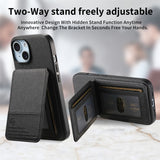 Fabric Texture Leather Wallet Stand Case for iphone