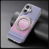 Kevlar‑Textured Magnetic Shockproof Stand Case for iphone